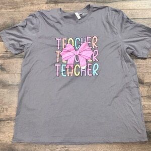 Bella Canvas Gray Teacher tee